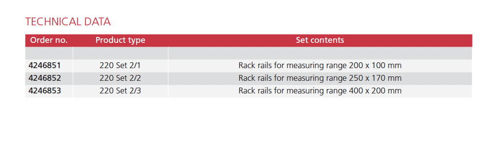 MarVision 220 Set 2/1 / 220 Set 2/2 / 220 Set 2/3 | Set Of Rack Rails ...