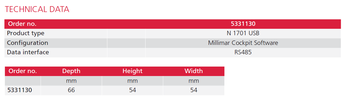 Millimar N 1701 USB-2